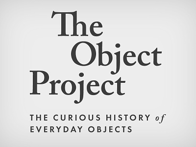 Object Project Logo logo typography