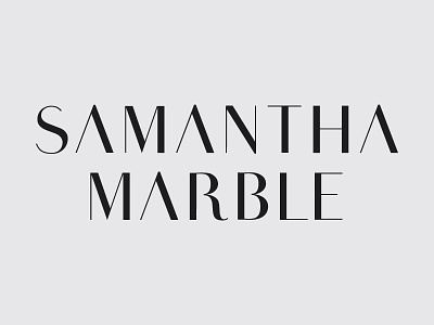 Logo - Samantha Marble logo typography