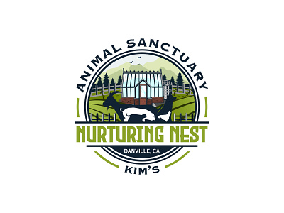 agriculture and animal husbandry logo design farm illustration logo
