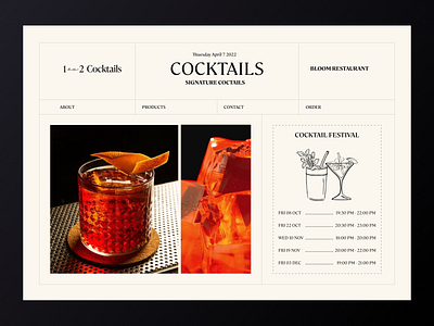 Coctails Bar app bar coctail design mobile ui uiux