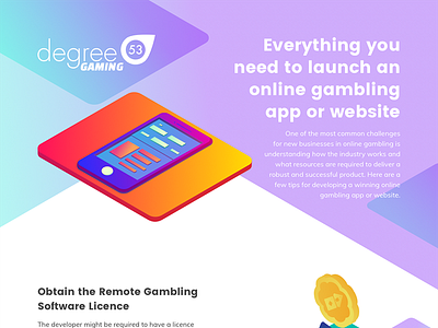 Launching A Gambling App Infographic apps gambling gaming gradient illustration infographic isometric
