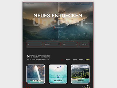 Travel Website Design