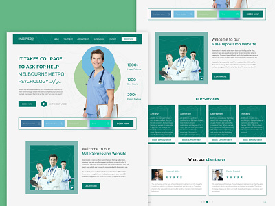 Doctor Website Design Landing Page appointment booking clinic consultation doctor doctor appointment ecommerce website health care home page hospital landing page online healthcare patient ui ux