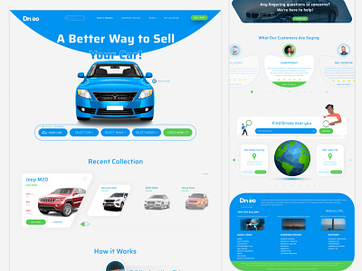 Car Selling Website UI Design