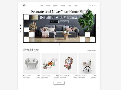 Marduxe Furniture Showroom Website Design