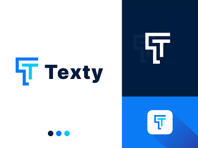 Texty Logo animation logo brand logo branding business logo creative logo gradient graphic design illustration letter logo logo design text logo typography logo