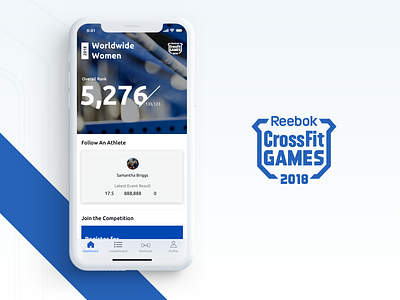 The CrossFit Games App - Join the Competition android app brooklyn crossfit crossfit games design ios logo product reebok