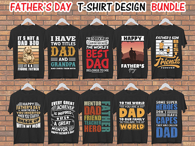 Father's day T-shirt Design Bundle