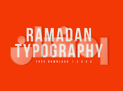 Ramadan Typography | free download branding graphic design typography