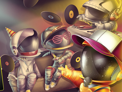 hip hop astronauts austronaut henry music party photoshop wind