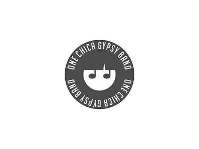 One Chica Gypsy Band artist band branding design gipsy girl illustration illustrator logo logo design logodesign music musician vector