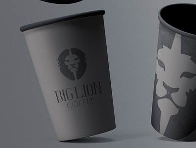 BIG LION Coffee brand branding cafe coffee coffee brand coffee logo design hot illustrator lion lion head lion king lion logo logo logo design logodesign logolearn logolove logomaker vector