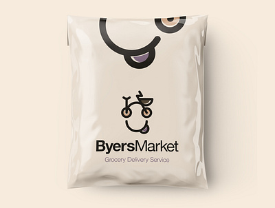 Byers Market bicycle brand brand identity branding delivery design food grocery illustrator logo design logodesign logoinspiration logolounge logolove logomaker market packaging service texas vector