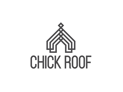 Chick Roof Logo Design | 2018 brand identity branding brilliance brilliant chick chick logo design home logo layers logo logo design logodesign logoinspiration logolearn logolounge logolove roof logo roofing roofing logo
