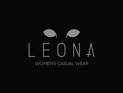 LEONA Women's Wear | 2021 black and white branding casual clothing logo design fashion leona logo logo design logo lounge logo maker logodesign logoinspiration moda vector wear logo