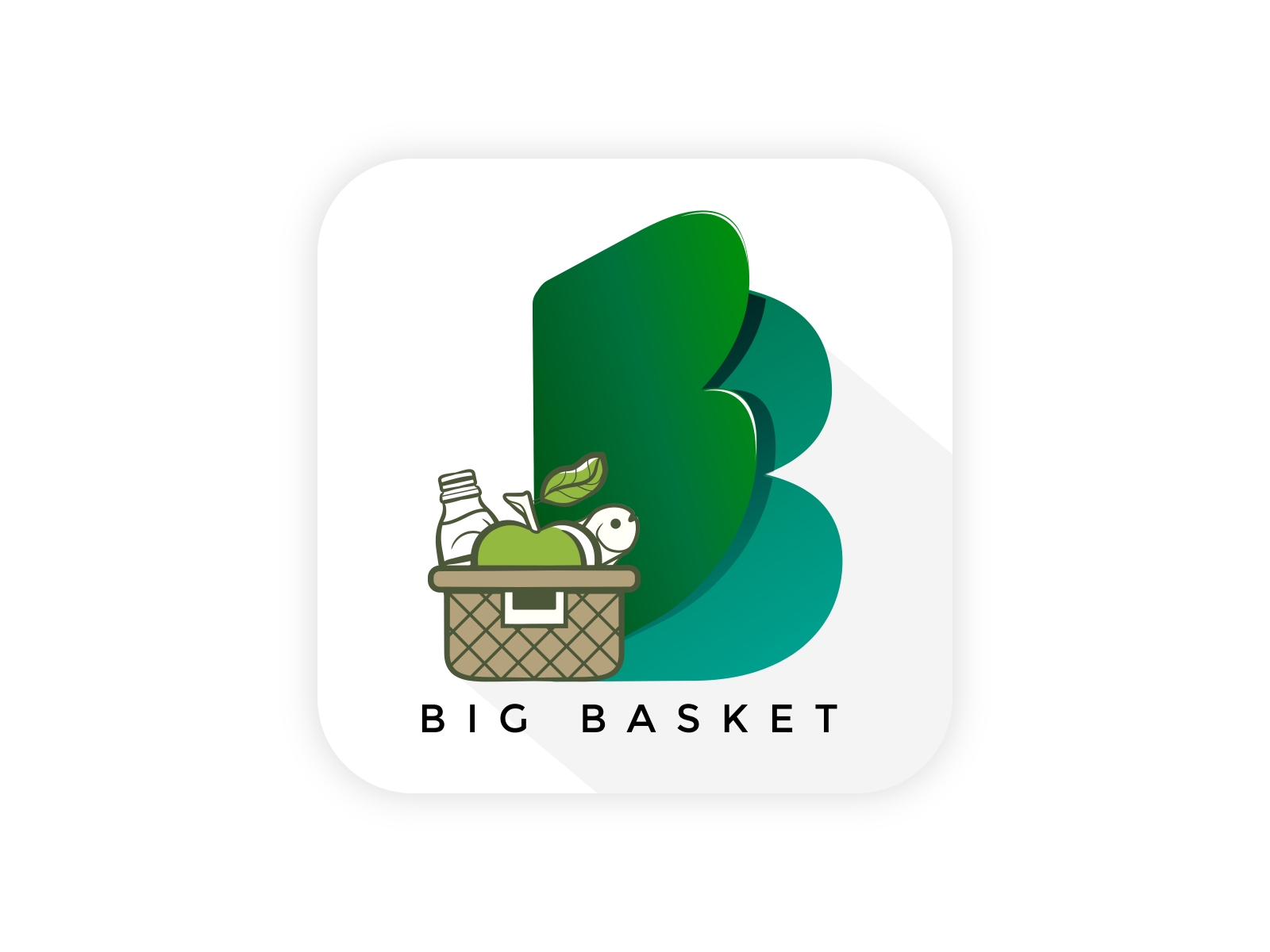 Image of Indian Man showing Big Basket logo on the Phone-ZO469156-Picxy-cheohanoi.vn