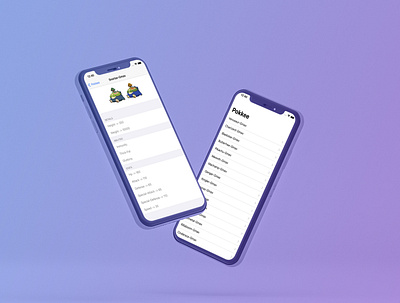 Pokkee iOS App app design ios ios app pokemon ui