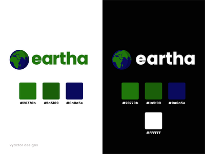 Eartha Logo Design branding clean design illustration logo logo design minimal neat typography vector