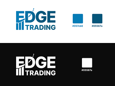 Edge Trading Logo branding clean design logo logo design minimal neat sleek