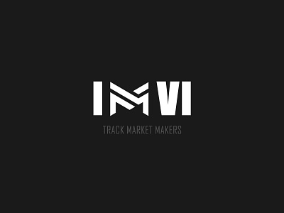 IMVI Logo branding clean dark design logo minimal neat sleek typography vector