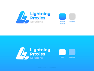 Lightning Proxies Solutions - Logo branding clean design illustration logo minimal neat sleek vector