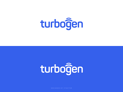 TurboGen Logo branding clean design illustration logo minimal neat sleek vector