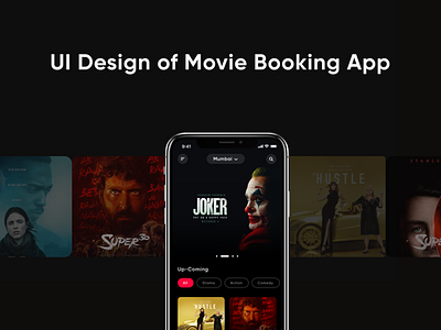 UI Design of Movie Booking App app design minimalist modern modern design movie movie app ui user interface user interface design