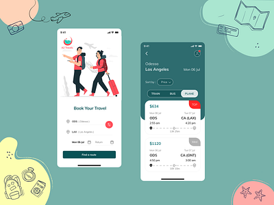 Travelling App app branding design design art illustration mobile mobile ui travelling ui design uiux uxdesign