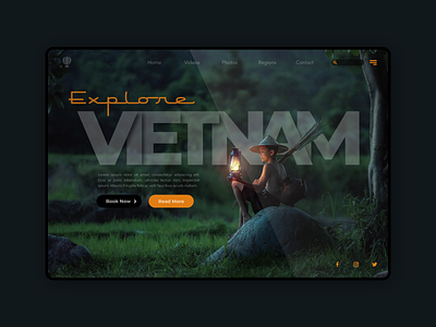 Travel Landing Page coder creative css daily ui developer graphic design html landing page travel traveling ui ui ux user experience user interface ux vietnam visiva web design web designer website