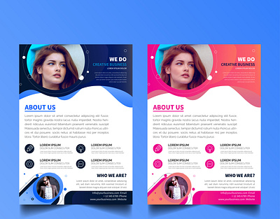 Colorful Flyer Design branding colorful design colorful flyer corporate flyer corporate flyer design flat flyer flyer design graphic design minimal flyer trending trendy trendy flyer