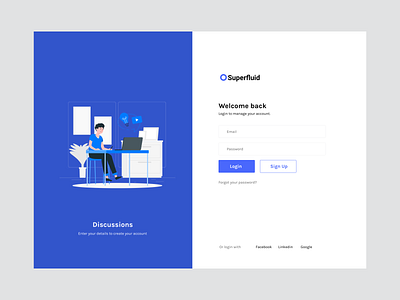 Super fluid login Freebies dashboard ui figma design form design free freebies login design login form login page sketch ui uidesign userinterface