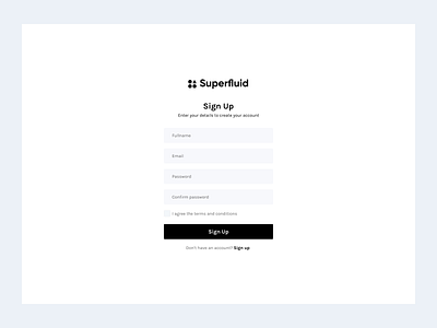 Super fluid Register Form Freebies