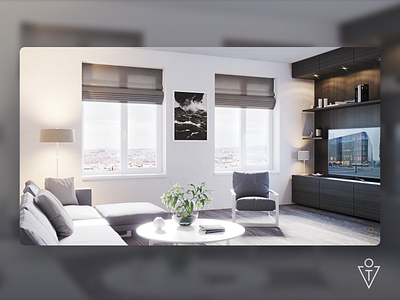 Interior Living room (3D) 3d 3d modeling 3dsmax architecture art design house interior render