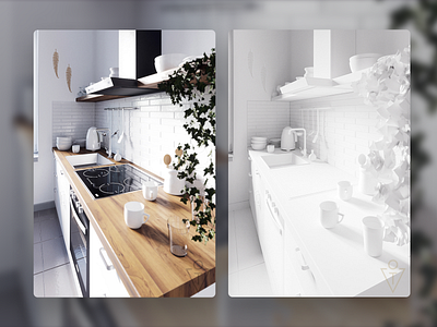 Kitchen interior design (3D)