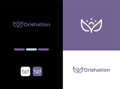 Orisha Goddess logo app branding clean design flat graphic design logo minimalist vector