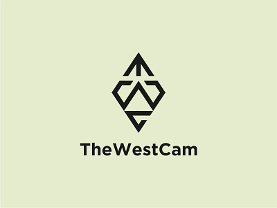 TheWestCam logo branding clean design flat graphic design illustration logo ui ux vector