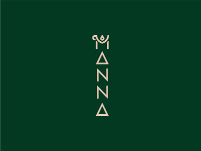 manna coffee shop logo branding clean design flat graphic design illustration logo ui ux vector