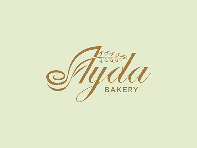 ayda bakery logo branding clean design flat graphic design illustration logo ui ux vector
