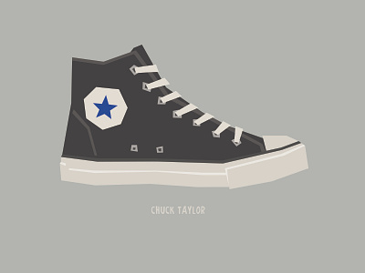 Chuck Taylor 60s 70s basketball converse flat retro shoe shoes sneakers vector vintage