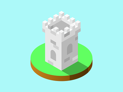 The Lonely Castle art castle isometric isometric art isometric design kingdom kingdoms tower towers