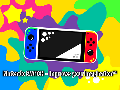 The Nintendo SWITCH (by ento) art artwork by ento design ento illustration minimalist nintendo nintendo switch nintendoswitch simple vector
