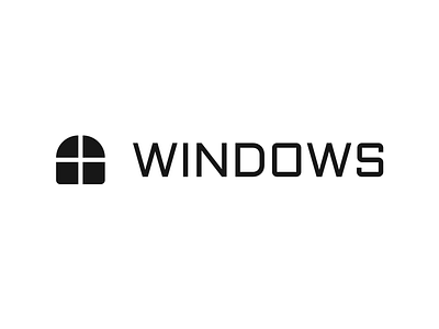 Windows Rebrand (by ento) by ento design ento logo logo design minimalist simple typography vector