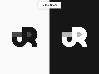 J + R + Pencil brand brand design brand identity branding branding design brandings brands clean ento ento design entodesign logo logo design logos simple vector