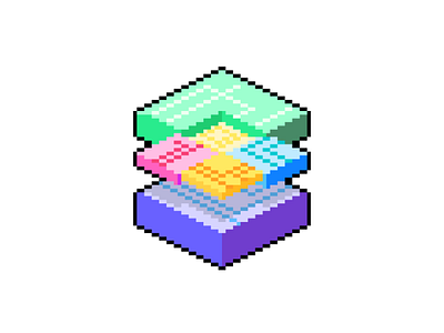 Abstracity abstracity abstract art artwork colors compact design ento isometric pixel pixelart random simple