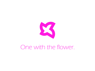 One with the flower. clean design ento flower flower logo flowers logo logos simple vector