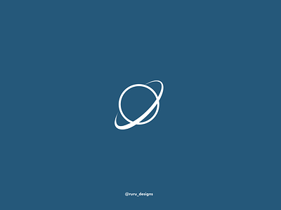 Planet app art branding design flat icon illustration logo minimal vector