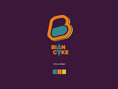 Biancake art design flat icon illustration lettering logo minimal typography vector