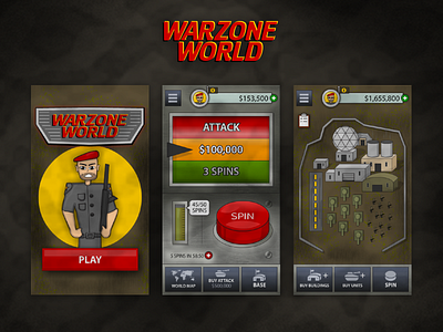 Warzone World - Mobile Game casual game casual games game game design mobile game mobile game design mobile games