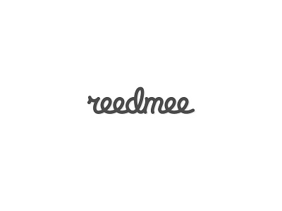 Reedmee lettering brand branding handwriting icon lettering logo logomark logotype minimalistic