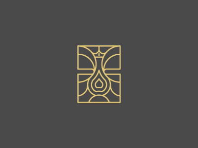 Stained glass carafe logo brand branding carafe flat glass logo logomark minimalistic monogram